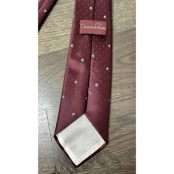 Vintage• Rare• Oscar De La Renta Tie Necktie Jacquard‎ Unique 56L. 3" W - Picture 3 of 3
